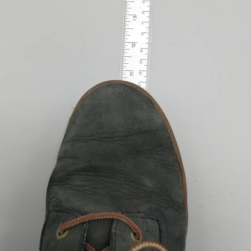 Timberland Boots Boys Shoes Suede Leather Green Lace Up Slim‎ Cupsole 6